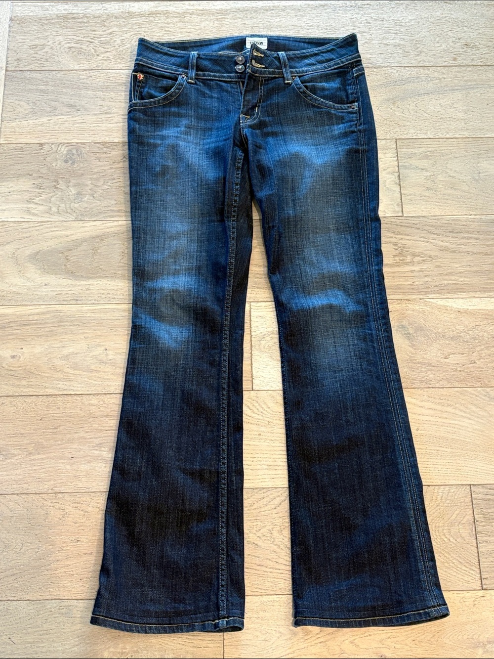 Hudson Jeans Dark Blue Low Rise Bootcut Jeans